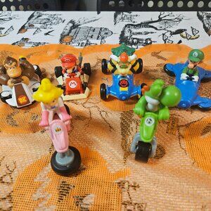 Lot of 6 Mario Kart Toys 2014 McDonalds Happy Meal